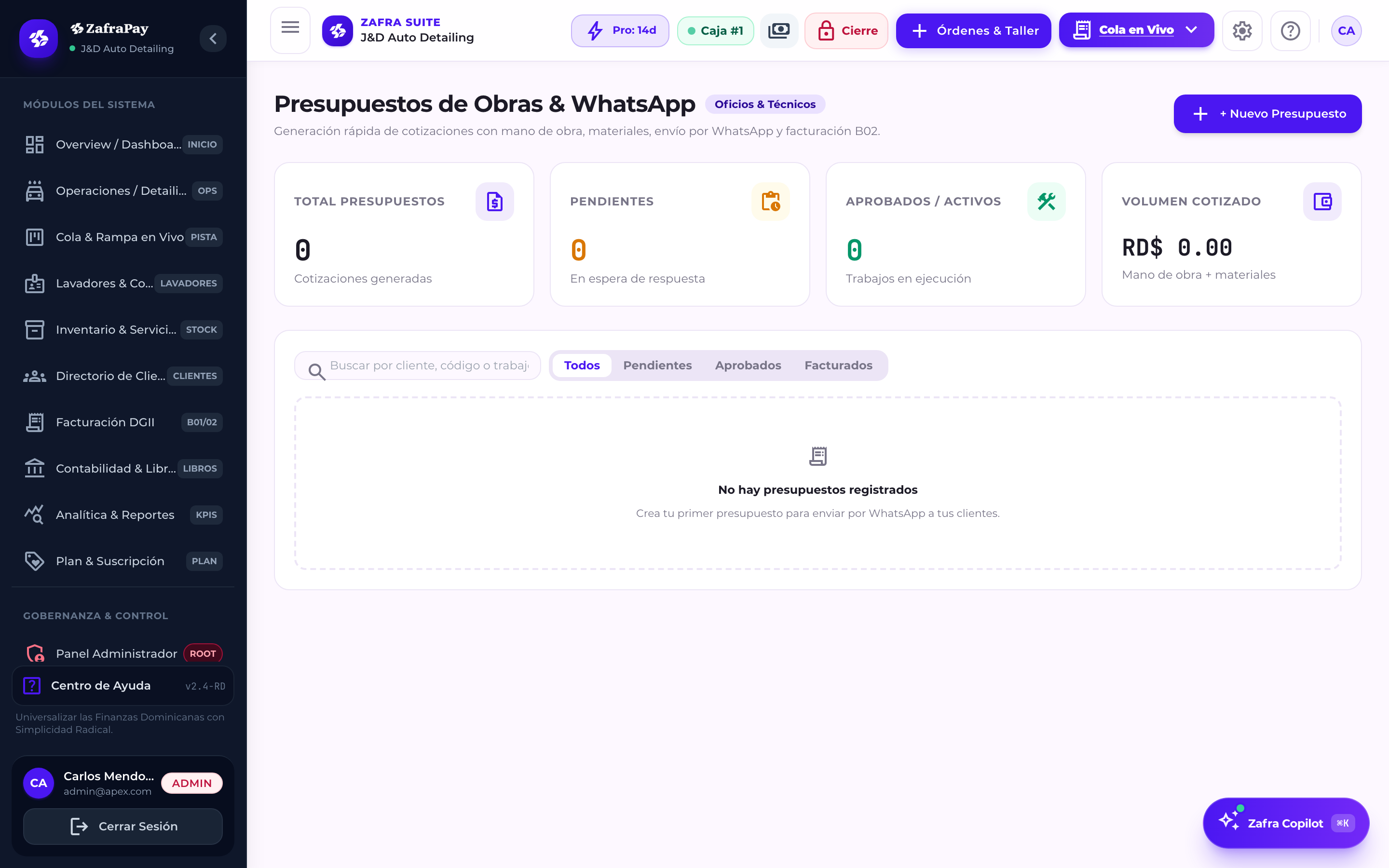 Cotizaciones Móviles & WhatsApp